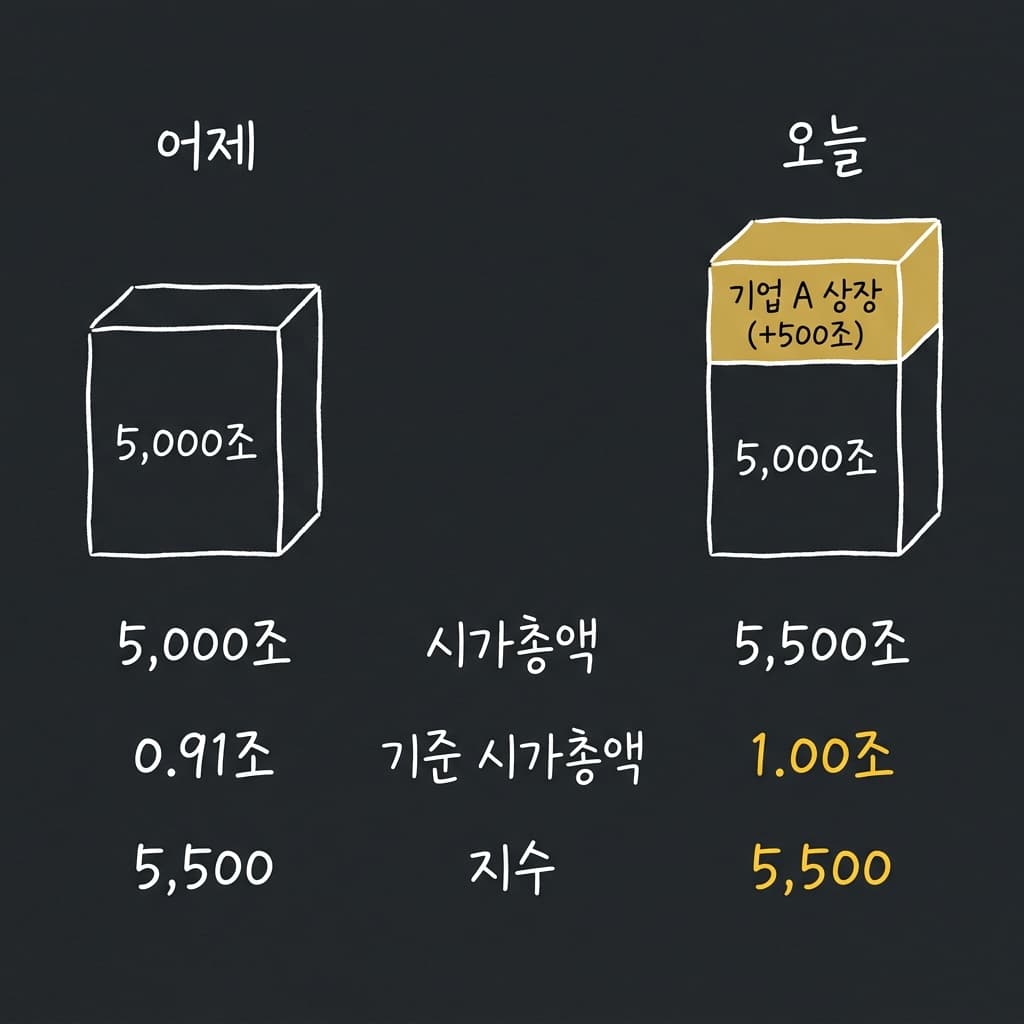 KOSPI 기준 시가총액 조정 원리